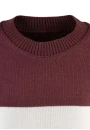 Blusa Infantil Masculina de Tricot Listrada - Bordô