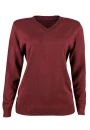 Blusa Juvenil em Tricot Gola V - Marsala Blusa Juvenil em Tricot Gola V - Marsala