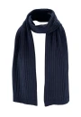 Cachecol Unissex em Tricot Canelado - Azul naval