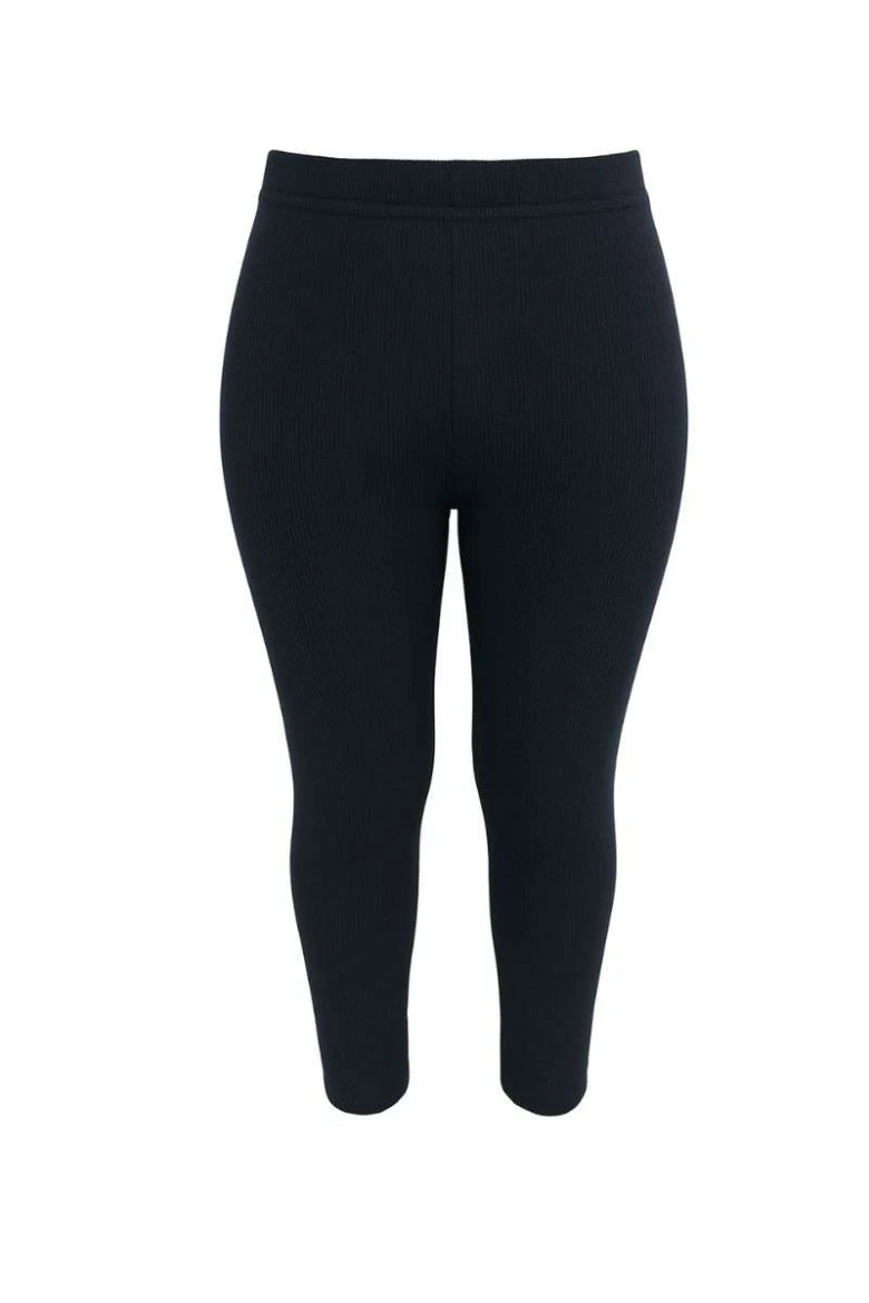 Calça Canelada Tricot Unissex - Azul naval