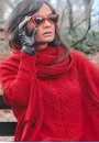 Gola Tricot Fangue - Vermelho