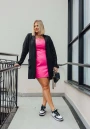 Sobretudo Feminino Alongado com Botões Frontais e Modelagem Clássica - Preto