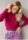 Tricot Feminino com Detalhe em Trança - Rosa pink Tricot Feminino com Detalhe em Trança - Rosa pink