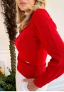 Tricot Feminino com Detalhe em Trança - Vermelho